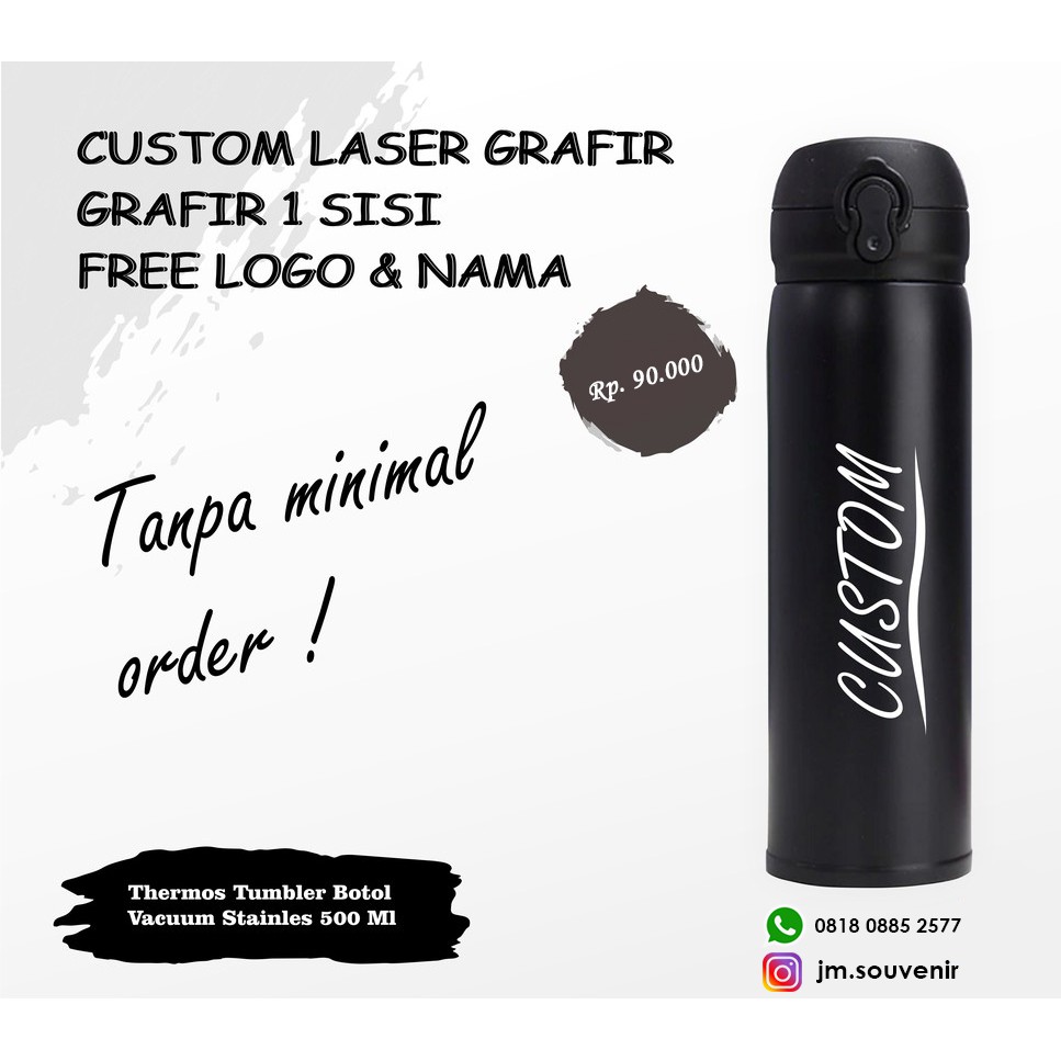 tumbler niagara custom nama logo grafir