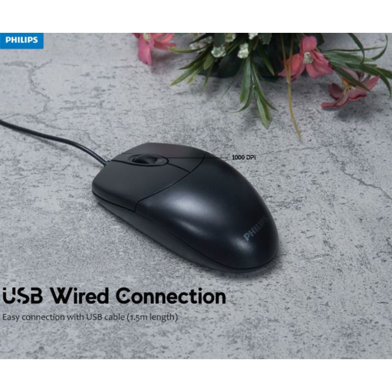 philips mouse wired M-234 mouse usb kabel