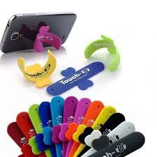 Hello - 1 PC Touch U Silikon Stand Hp / Pocket Ring / Ring HP / Standing Handphone - RANDOM COLOR