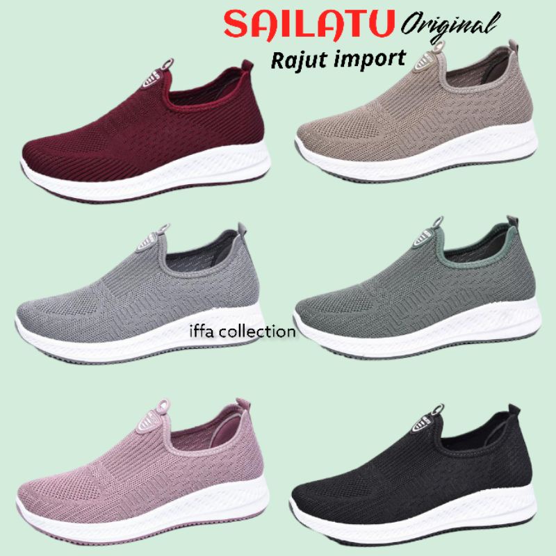 sepatu rajut import sailatu terbaru redy di toko iffa collection