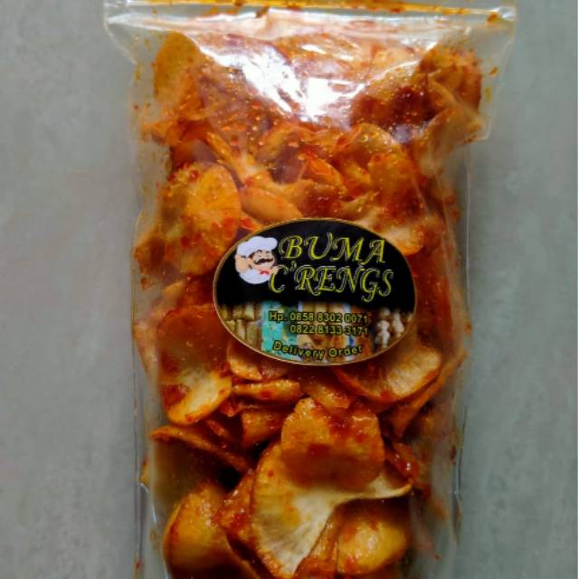 

Keripik singkong pedas manis