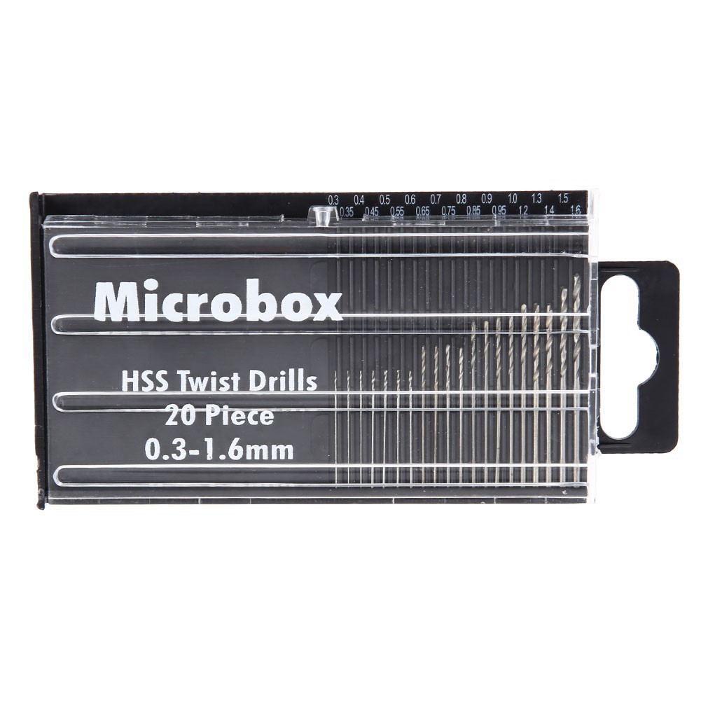 Mata Bor Micro PCB Microbox Set 20pcs 0.3mm-1.6mm