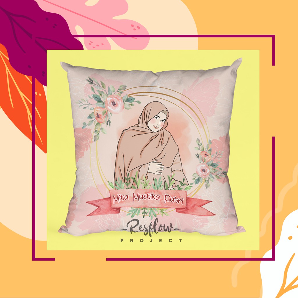 Bantal Custom Sketsa Wajah Shopee Indonesia