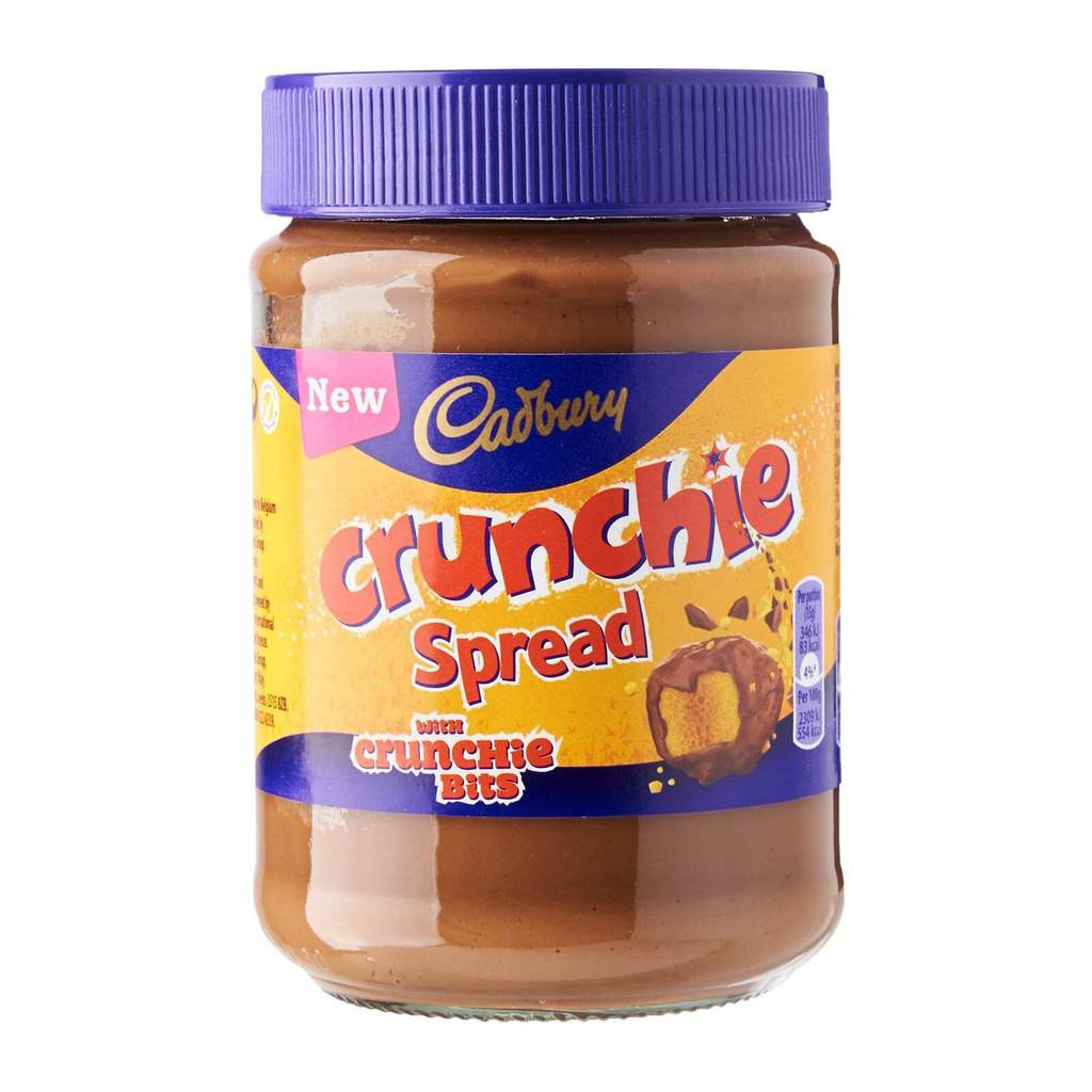 

Cadbury Crunchie Bits Chocolate Spread Breakfast Food Selai Coklat Toast Bread