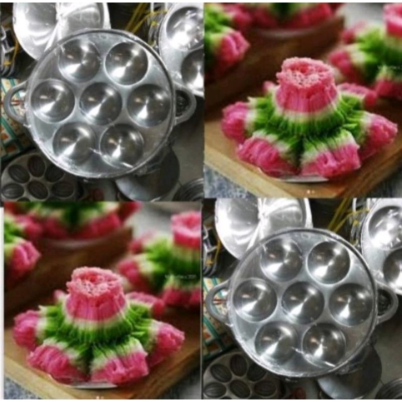 cetakan kue carabikang / bikang mawar / cetakan bikang kaki tebal isi 7 lubang