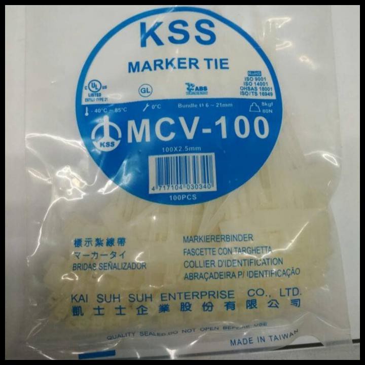 

Marker Ties/Kabel Marker/Ties Lebel Kss Mcv 100