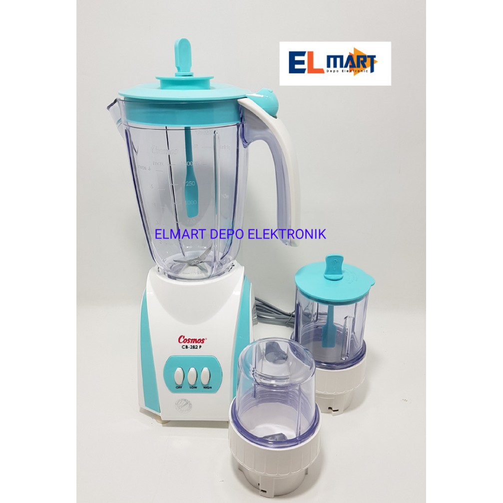 COSMOS blender plastik 2L 3in1 CB 282P/ pelumat 2 liter cb 282 p / cosmos CB282P