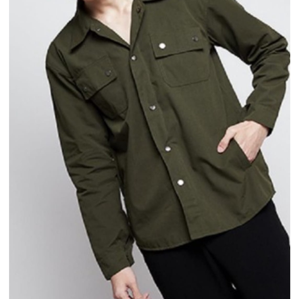 Jaket Semi Parka Model Zalora  - Jaket Trucker - Jaket Kanvas - Jaket Pria