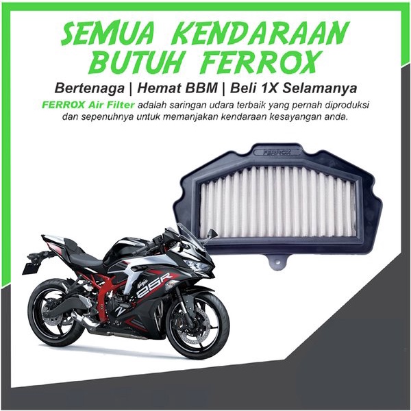 Jual Filter Udara Ferrox Ninja ZXR Kawasaki Set Orinal Ferrox | Shopee