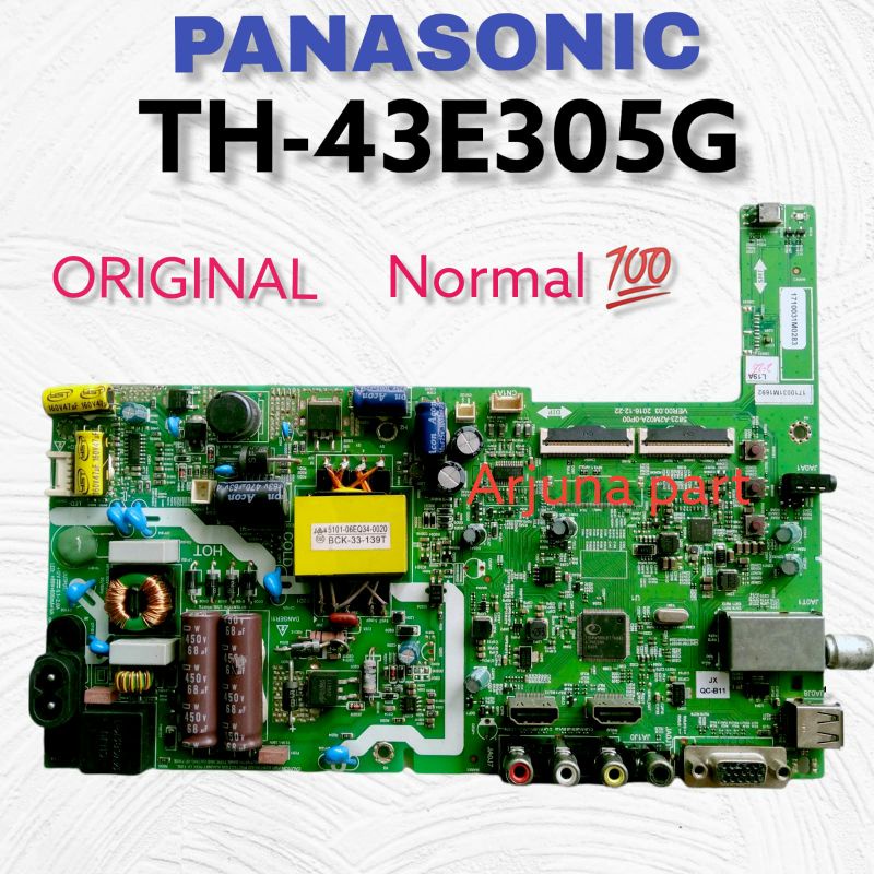 Mainboard TV Panasonic TH-43E302G / MB TV Panasonic TH-43E302G / MB Panasonic TH-43E302G / MB 43E302G / TH- 43E302G / motherboard / modul / mesin tv / MB TV Panasonic TH-43E302G