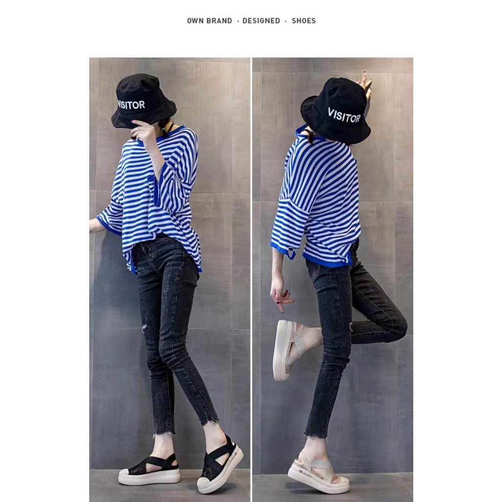 sq-977,sandal slip on wanita import fashion sandal wanita cantik dan terkiniian 5052