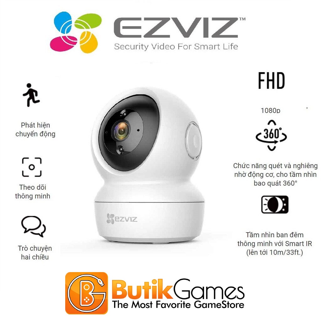 Ezviz C6N Smart Cam Pan Tilt CCTV Camera 2MP 1080p