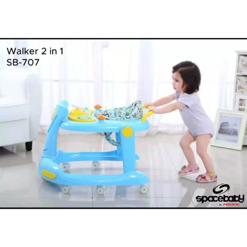 NEW ARRIVAL SPACE BABY WALKER 2IN1 SB707