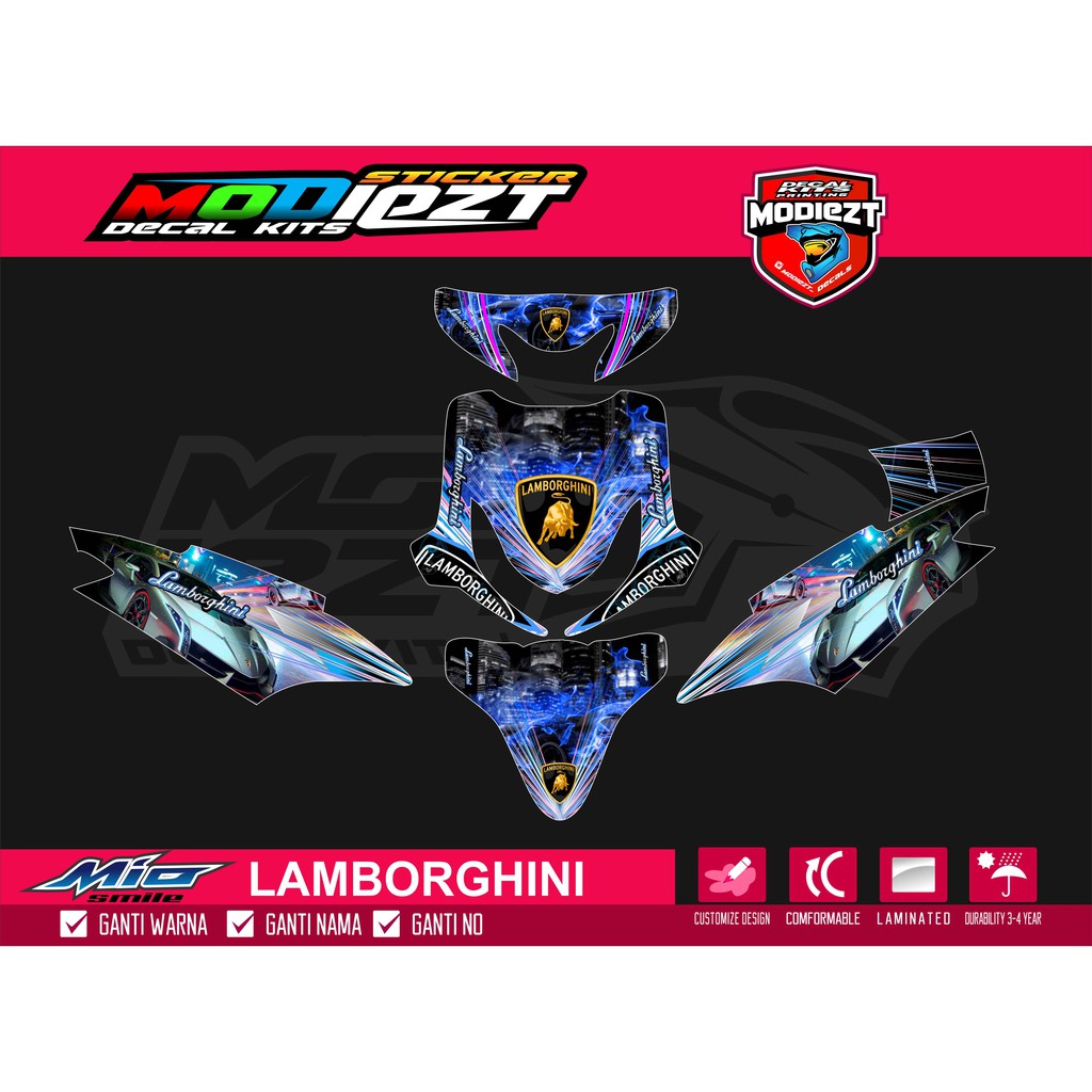 Stiker Decal Striping Cutting Mio Sporty Free Stiker Shopee