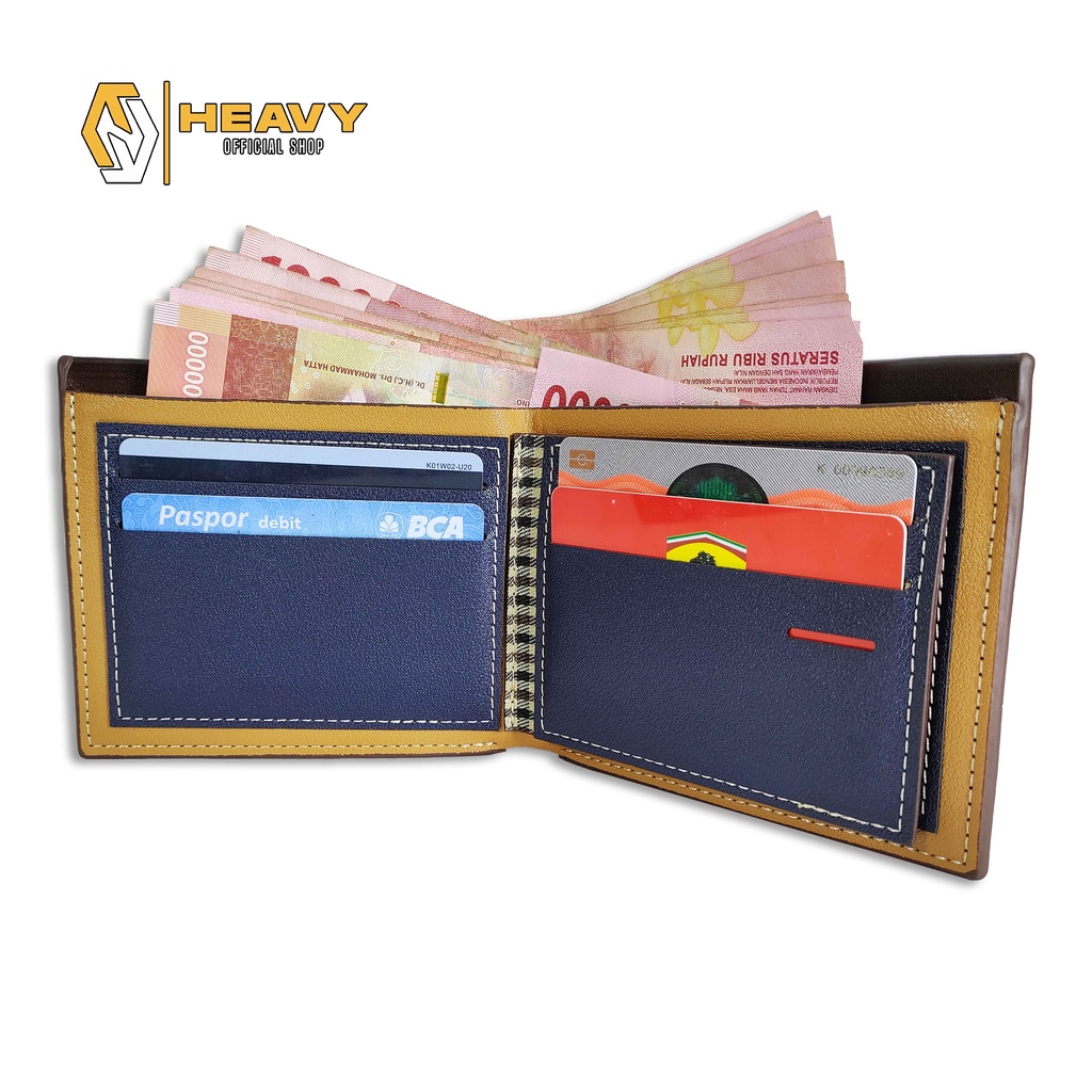 Dompet kulit mortega - Dompet pria lipat - Dompet cowok M-1047