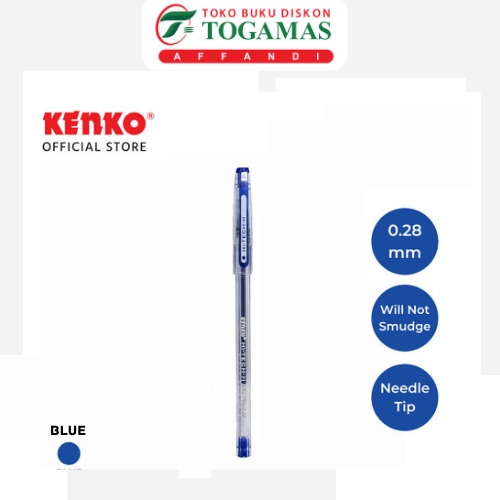 

BALLPEN HI-TECH 0.28 KENKO (BIRU)