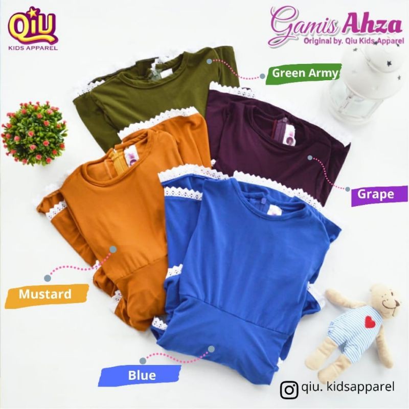 Gamis Anak Ahza by Qui kids