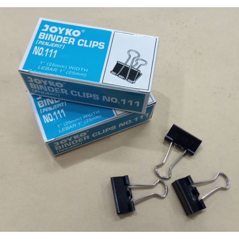 

BINDER CLIPS NO.111 JOYKO/PENJEPIT KERTAS