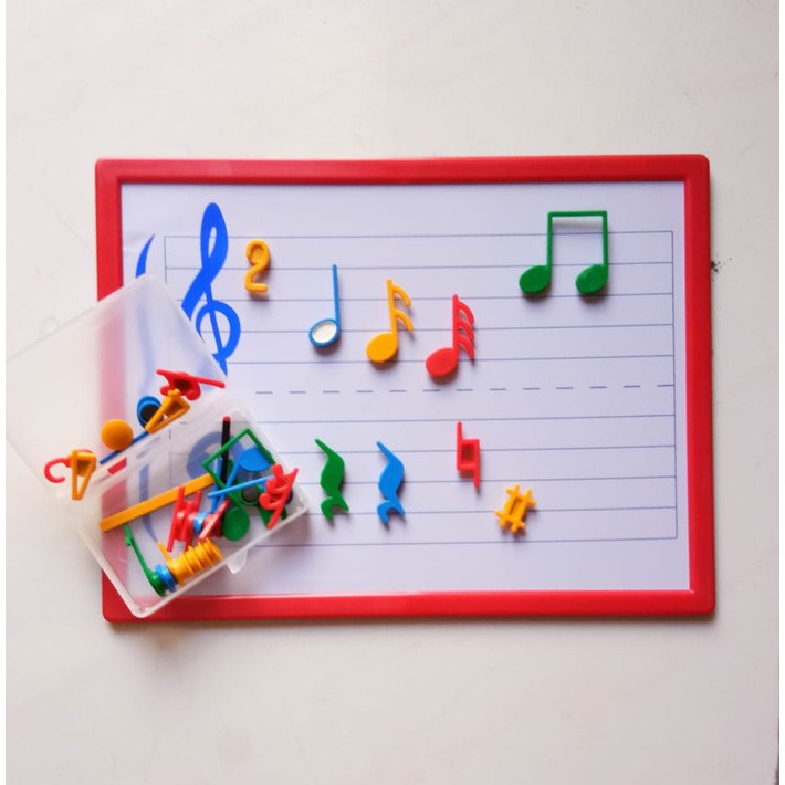 TREND MASAKINI Papan tulis dengan magnet musik / whiteboard with music symbol