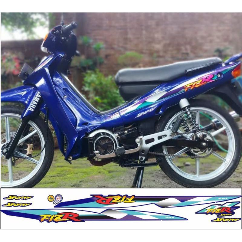 STIKER STRIPING FIZ R 1997/1998 BIRU YAMAHA FIZ R
