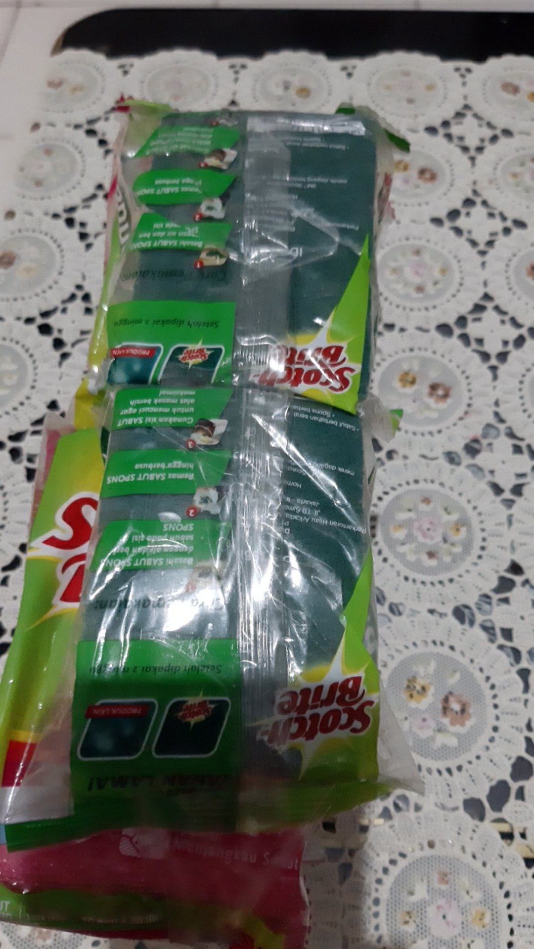 Sabut Spons Scotch Brite Cepat Bersih Tahan Lama