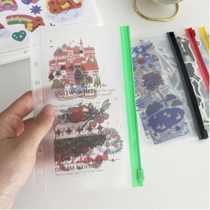 

Diskon FTYFQ Kantong Serbaguna Pouch Zipper Ziplock Warna A5 A6 Binder 6 Ring 40 Ready Stock