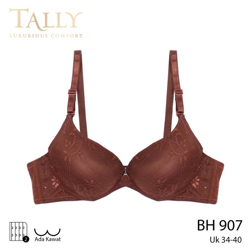 TALLY BRA BH PUSH UP 907 I CUP B | BUSA TEBAL | ADA KAWAT I SIZE 34-38