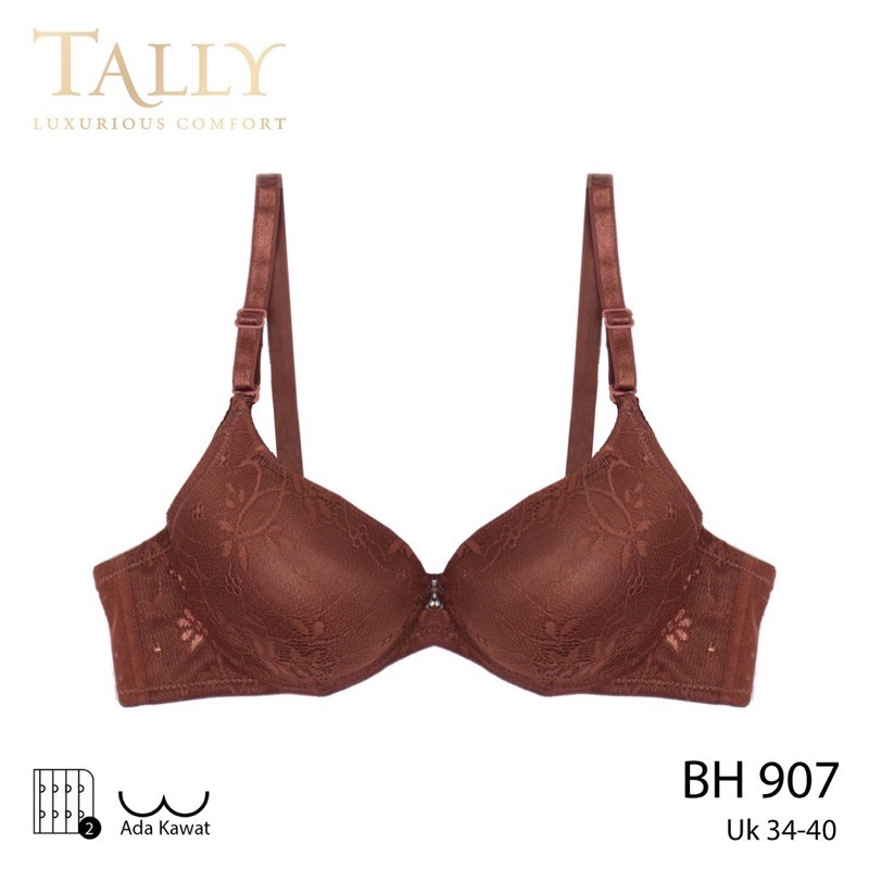 TALLY BRA BH PUSH UP 907 I CUP B | BUSA TEBAL | ADA KAWAT I SIZE 34-38