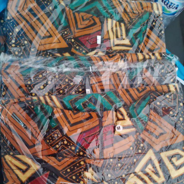 Tunik Batik Seragam Kantor Ilalang Pekalongan Motiv