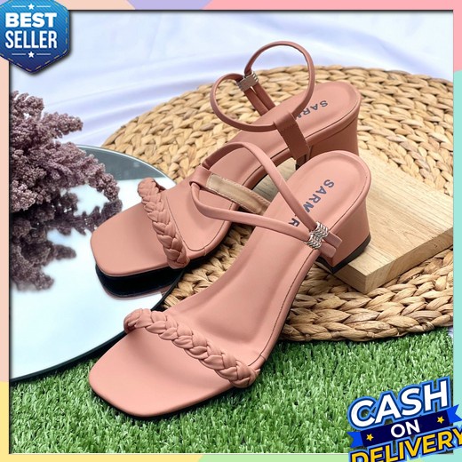 High Heels Pesta Wanita Bridesmaid Perempuan Sendal Kondangan Heals Hils Kekinian Remaja Haigh Hels 