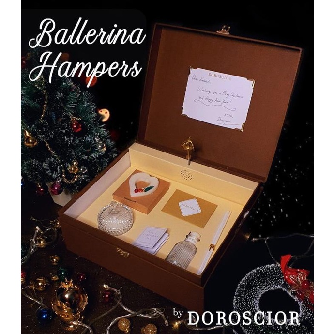 

BALLERINA HAMPERS GIFT BOX KADO HAMPERS NATAL MUSIC BOX DC452CD3