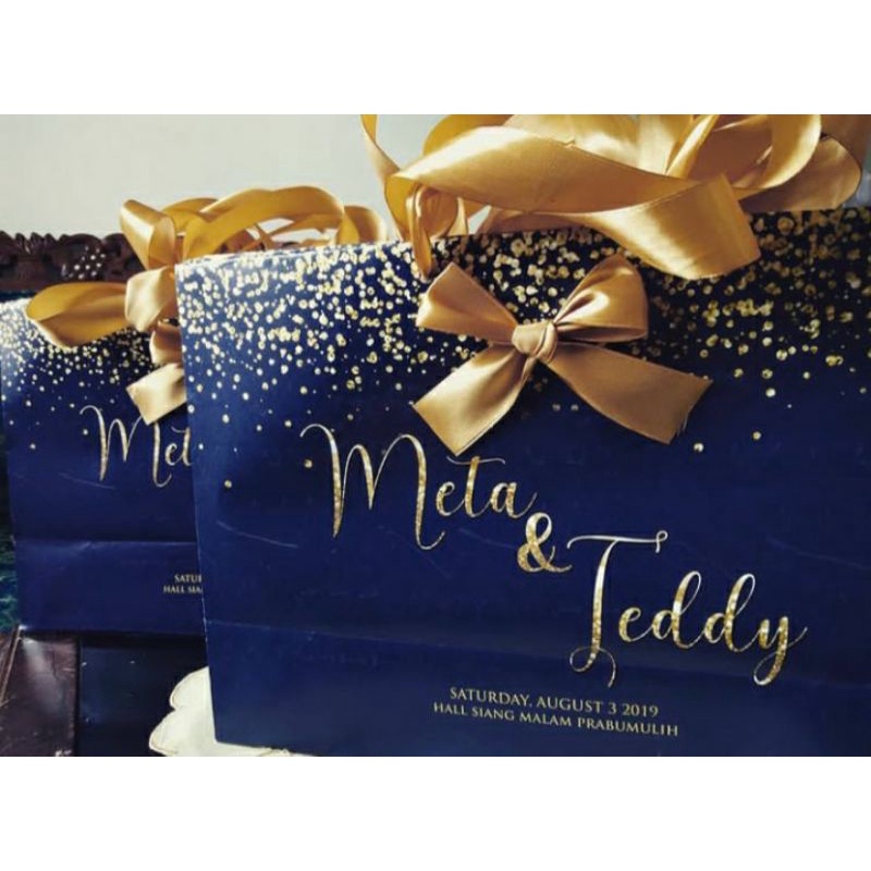Bridesmaid Paperbag Murah Tas Kertas Hampers Seragam Hantaran INCLUDE NAMA BRIDESMAID