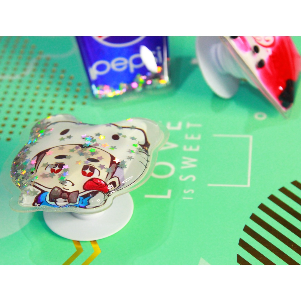 Popsocket Motif Lucu Popsockets Glitter Cartoon Pegangan Handphone CaseSeller