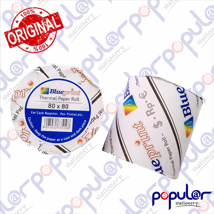 

Kertas Struk Register Kasir Thermal Roll Paper Blueprint 80 x 80