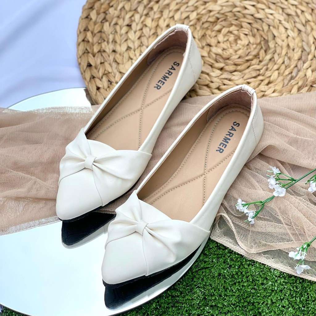 SARMER - SOFIA FLATSHOES WHITE