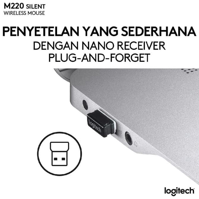LOGITECH M220 SILENT WIRELESS MOUSE