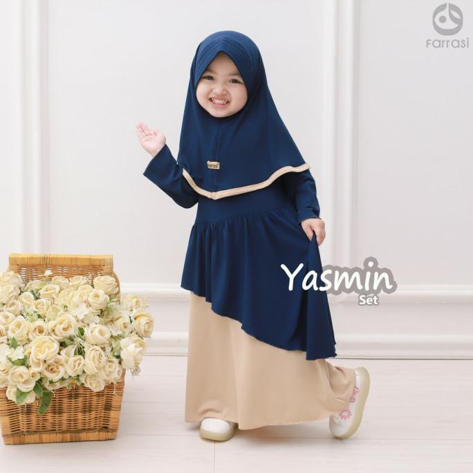 Gamis Anak perempuan Usia 1-8 Tahun Farrasi YASMIN / Gamis Anak Murah