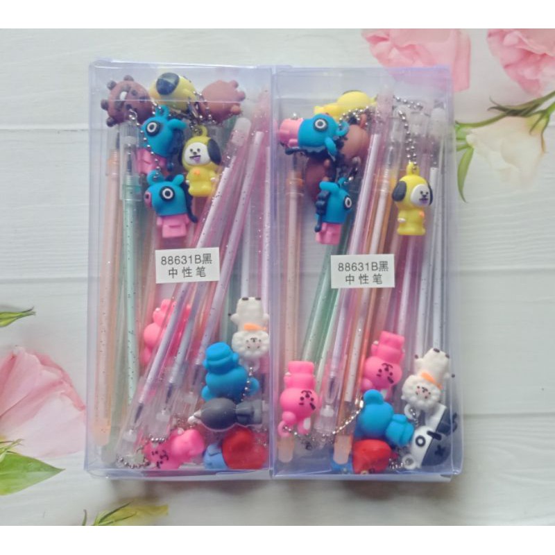 ( ISI 12 ) PULPEN BTS 1 PAK / PULPEN BTS BT21 MURAH