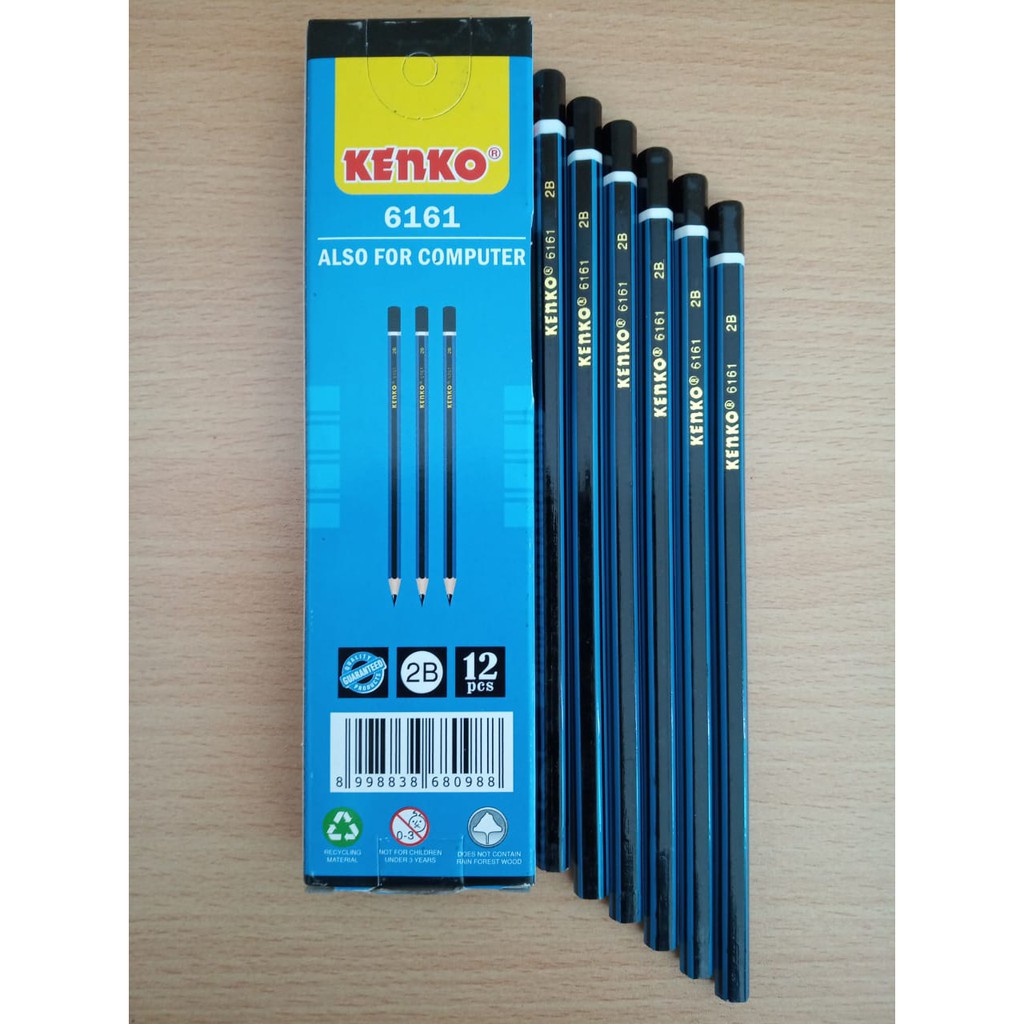 

Pensil 2B Kenko 6161Biru Hitam | Pencil Kenko