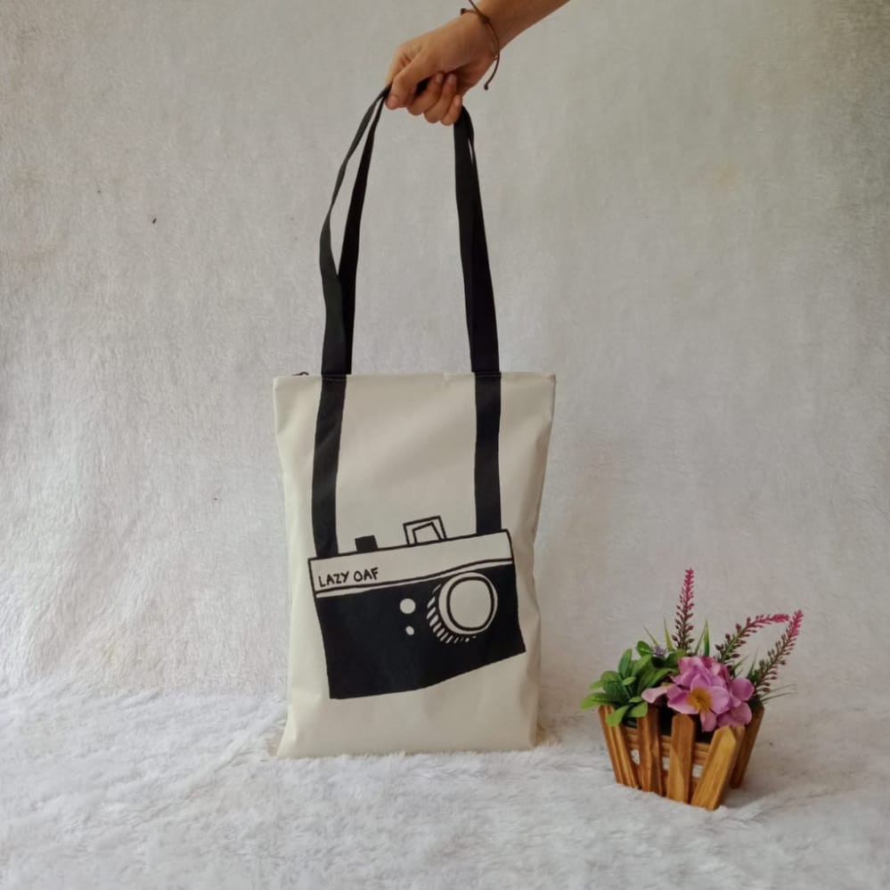 TOTEBAG SERI GAMBAR UNIK BAHAN PREMIUM STOK TERBATAS MONYET/ KUCING/ KAMERA / ANJING ARISTA MURAH