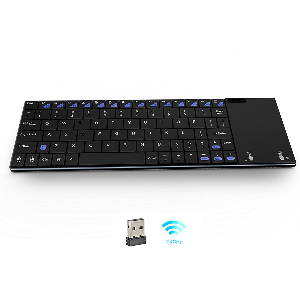 MINIX NEO K2 - Mini Wireless Keyboard with Touch Pad - Slim &amp; Portable Keyboard