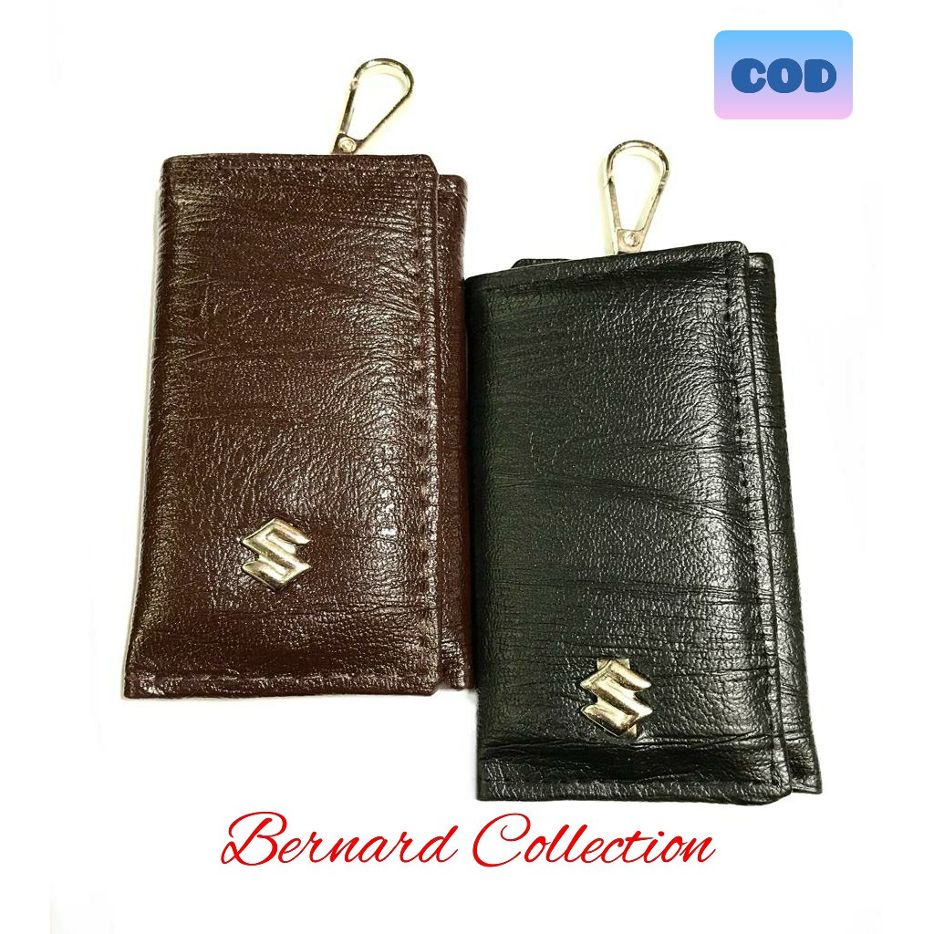 Dompet Pria Dompet Kunci Dompet STNK Mobil Motor Bahan PU Leather Suzuki