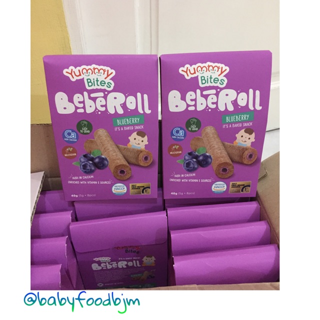 Yummy bites beberoll blueberry cheese dan strawberry favorit anak