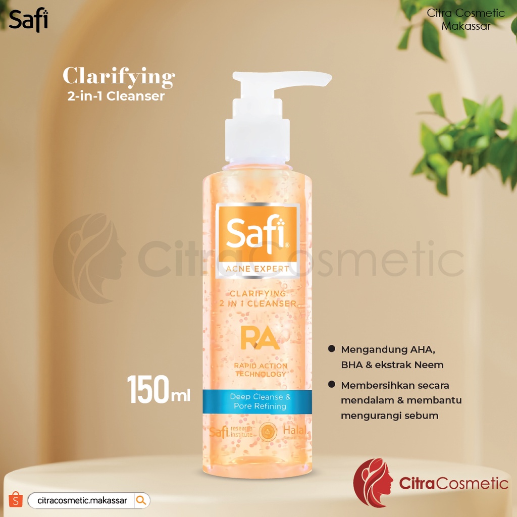 Safi Acne Expert Series | Acne Treatment Gel | Clarifying 2In1 Cleanser | Serum Control | Gel Moisturizer | Serum Cleanser