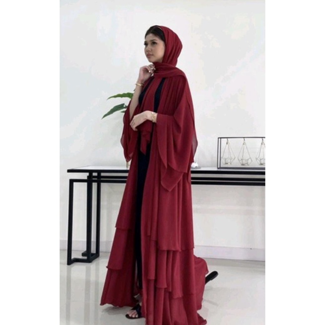 long cardie anindya terbaru kekinian hits // harga promo bahan ceruty babydoll allsize (7)