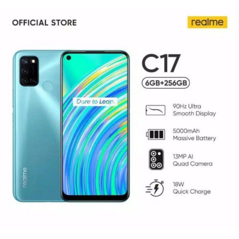 Hp realmi C17 ram 6/256gb garansi resmi