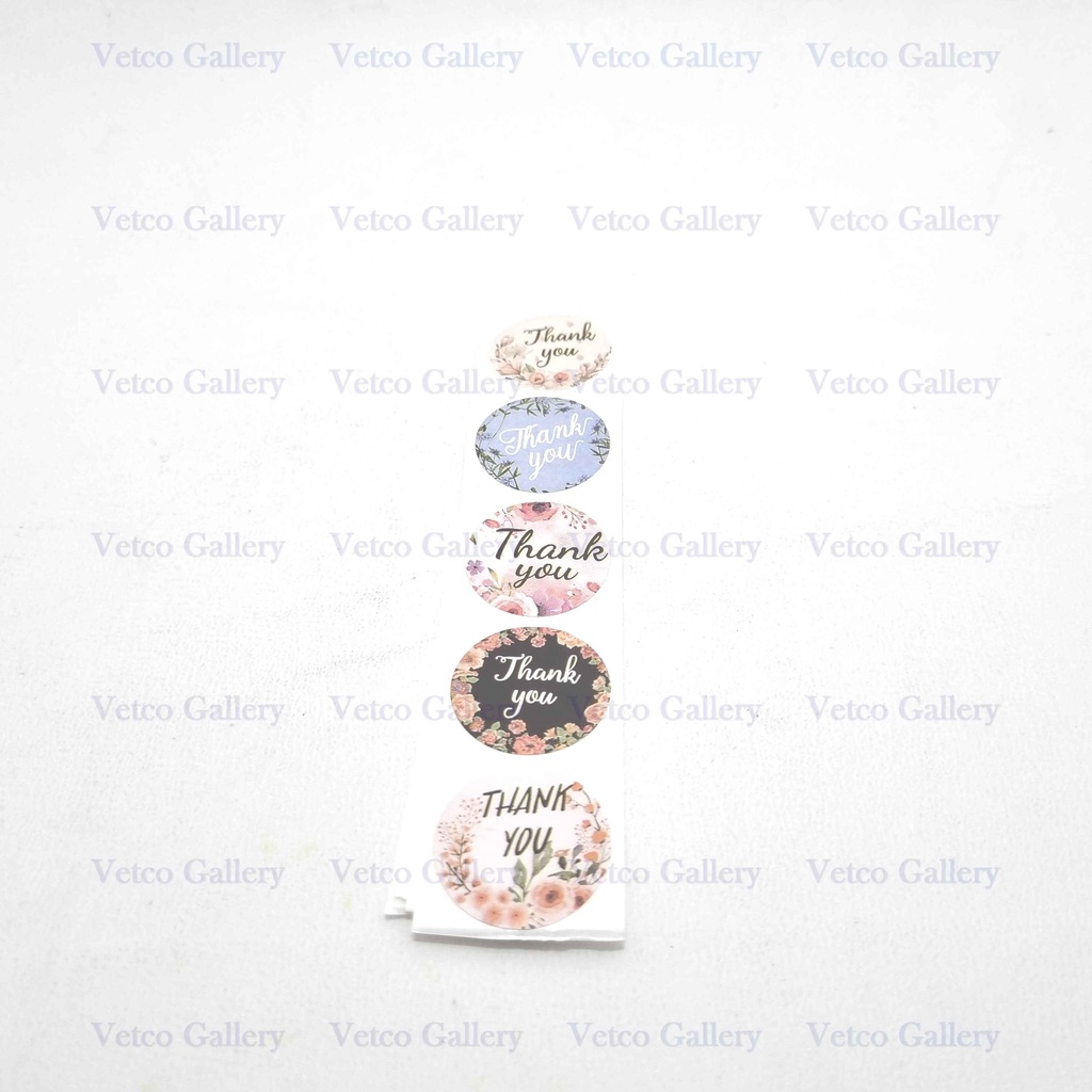 

Sticker thank you motif 50 pcs - Thank you sticker label segel packing