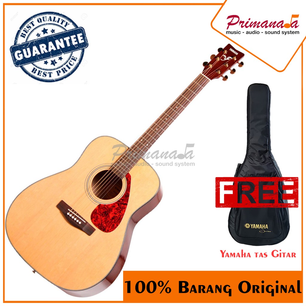 Yamaha F335 / F-335 / F 335 Gitar Akustik Natural with Softcase