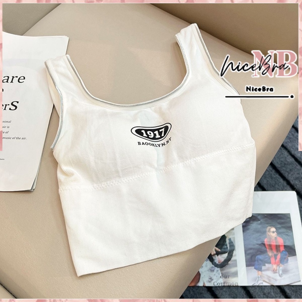 Nicebra Sport Bra one-peice Tanktop Bra Bra Bra Wanita 1104