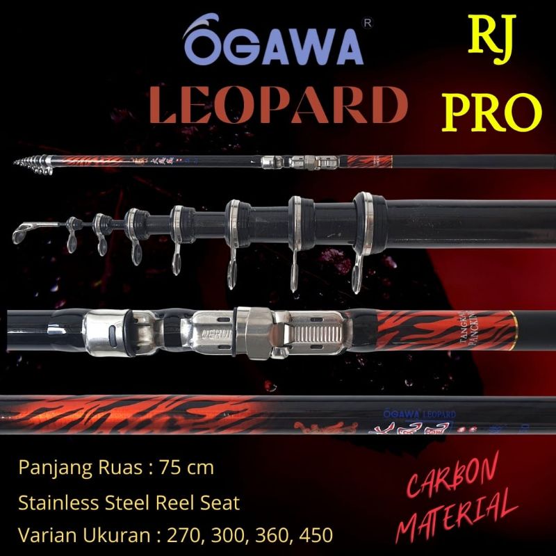 Joran Tegek kolong Ogawa Leopard 270/300/360/450